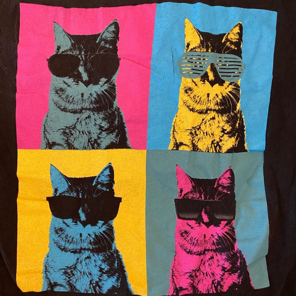 Retro Cat with Sunglasses T-shirt